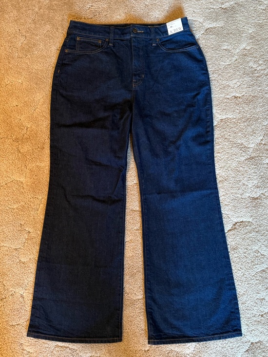 J. Crew Denim - J. Crew Dark Wash Curvy Cropped Kick Out Jean